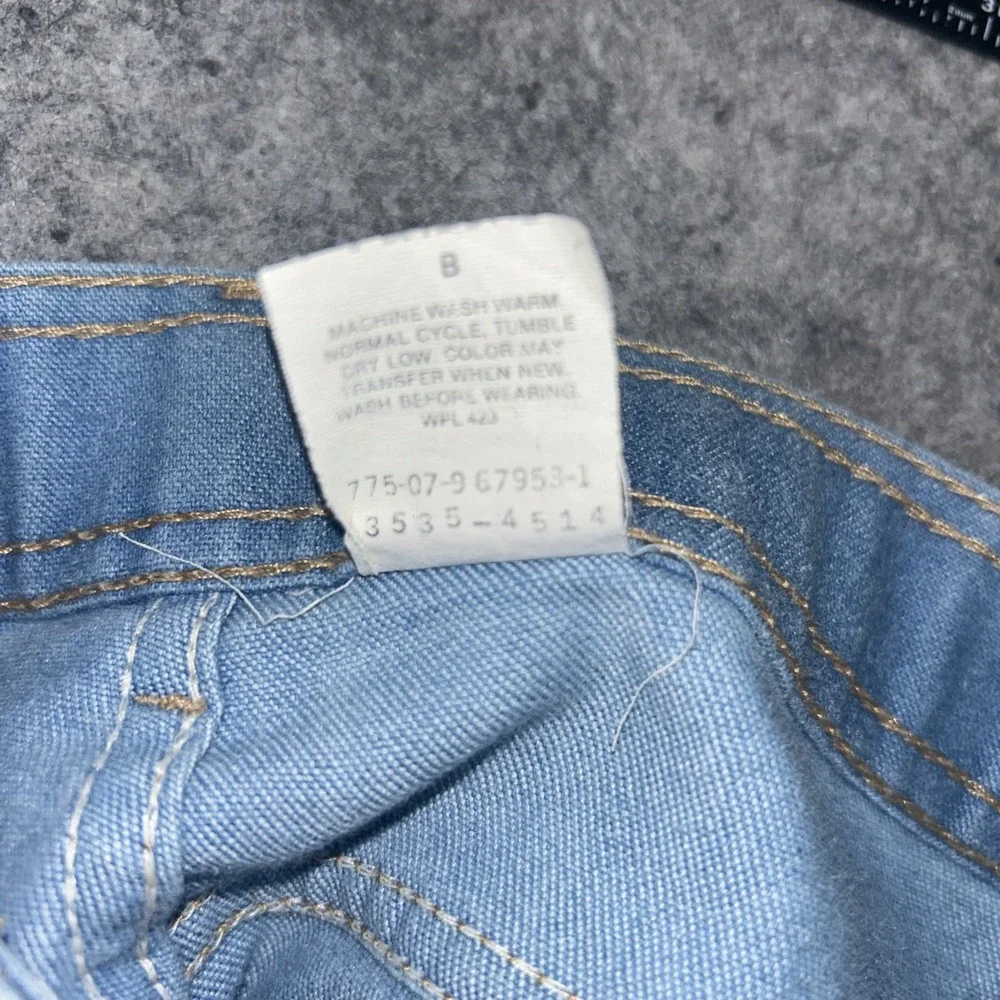 Vintage Levis Skosh More Room Jeans Mens 38x32 Chambray Trousers Pant Orange Tab